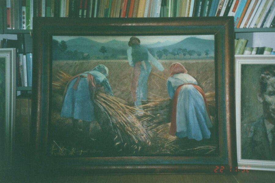 Ernst Neuschul, Žně v českém středohoří, 1937